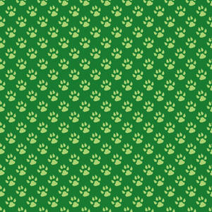 Green Paw Prints Wallpaper
