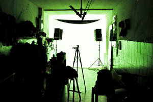 Green Photography Studio Wallpaper