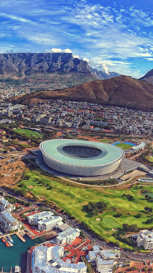 Green Point Stadium Africa Iphone Wallpaper