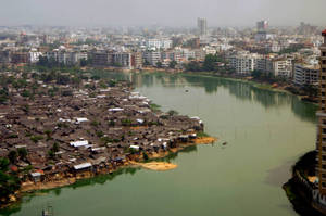 Green River In Dhaka Bangladesh Wallpaper