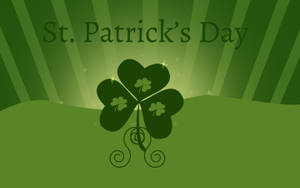 Green Shamrock St. Patrick's Day Wallpaper