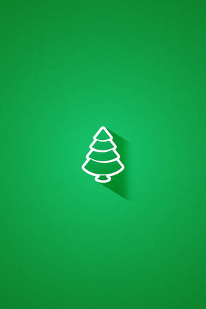 Green Simple Christmas Wallpaper