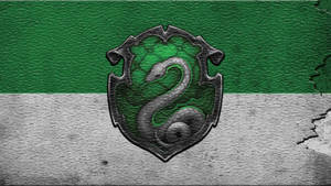 Green White Slytherin Logo Wallpaper