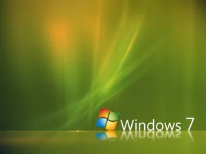 Green Windows 7 Screen Wallpaper