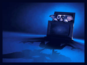 Gremlins Movie Scene Gremlin Scared Of Own Shadow Wallpaper