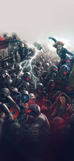 Grey And Red Avengers Iphone X Wallpaper