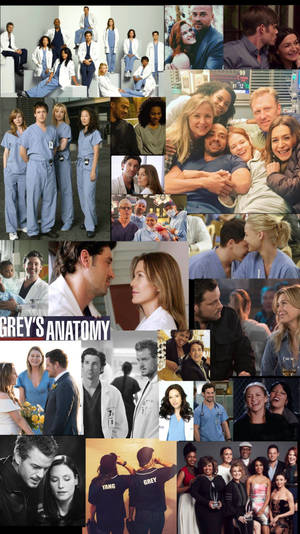 Grey's Anatomy Collage Portrait Wallpaper
