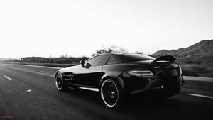 Greyscale Car 4k Mercedes Benz Slr Wallpaper