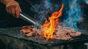 Grilled Meat Heat Wallpaper