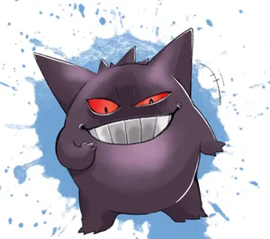 Grinning Gengar Fanart Wallpaper