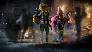 Gritty Gangsters Spongebob And Patrick Wallpaper