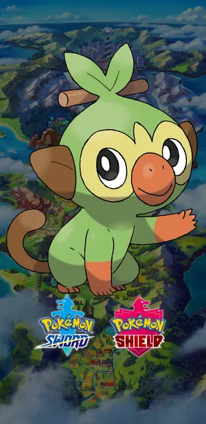 Grookey In Pokemon Sword And Shield Wallpaper