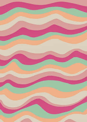 Groovy Retro Waves Wallpaper
