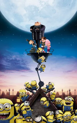 Gru Girls And Minions Wallpaper