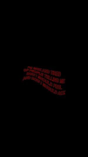 Grunge Aesthetic Black Quote Wallpaper