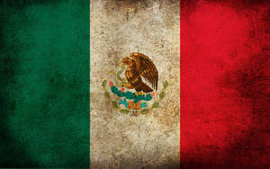 Grunge Flag Of Mexico Wallpaper