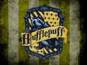 Grunge Hufflepuff Crest Wallpaper