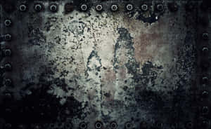 Grunge Metal Texturewith Rivets Wallpaper