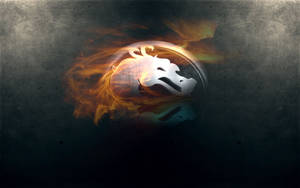 Grunge Mortal Kombat Logo Wallpaper