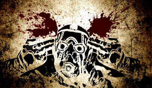 Grunge Psycho Of Borderlands Wallpaper