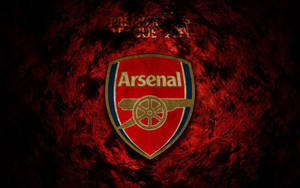 Grunge Red Arsenal Logo Wallpaper