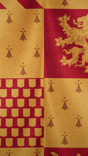 Gryffindor House Flag Pattern Wallpaper