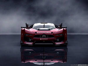 Gt By Citroen Burgundy Red Wallpaper