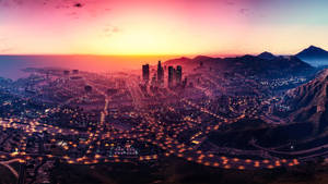 Gta 5 2560x1440 Freeway Lights Wallpaper