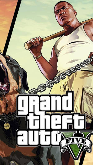 Gta 5 Phone Gangster Franklin Wallpaper