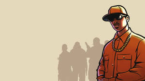 Gta Sa 4k Black Man In Orange Wallpaper