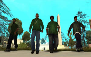 Gta Sa 4k Grove Street Gang Wallpaper