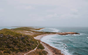 Guadeloupe Stormy Coastline Wallpaper