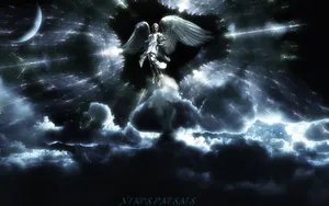 Guardian Angels Dark Sky Wallpaper