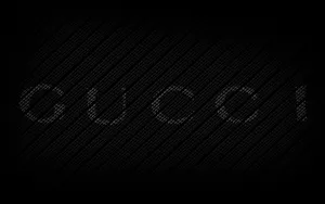 Gucci Logoon Black Pattern Background Wallpaper
