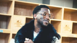 Gucci Mane Fur Coatand Glasses Wallpaper