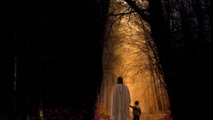 Guiding Child Jesus Desktop Wallpaper