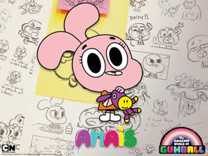 Gumball Anais Doodle Wallpaper