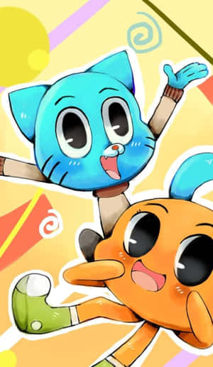 Gumball And Darwin Strike A Pose Wallpaper