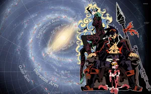 Gurren Lagann Nia And Simon Wallpaper