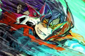 Gurren Lagann Simon And Kamina Wallpaper