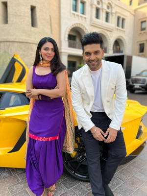 Guru Randhawa And Neeru Bajwa Wallpaper