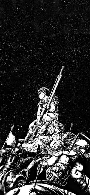 Guts, The Main Character Of The Classic Japanese Manga Series Berserk Wallpaper