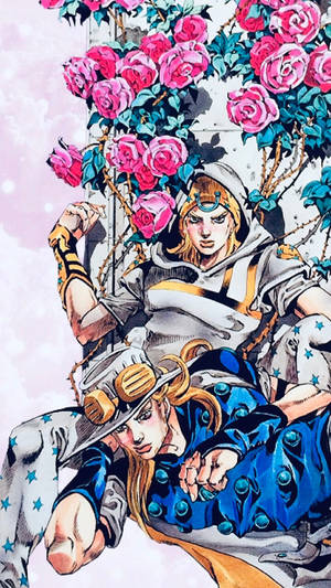 Gyro Zeppeli With Flowers Wallpaper