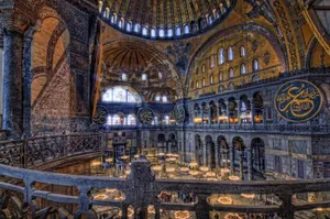 Hagia Sophia From Railings Wallpaper