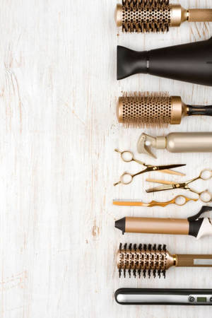 Hair Salon Styling Essentials Wallpaper