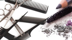 Hair Salon Styling Tools Wallpaper