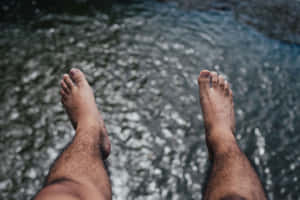 Hairy Male Feet Wallpaper