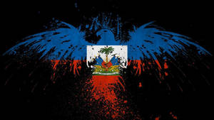 Haiti Flag Art Wallpaper
