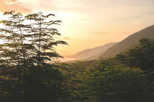 Haiti Landscape Sunset Wallpaper