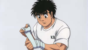 Hajime No Ippo Boxer Wrapping Hands Wallpaper